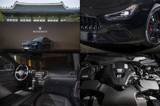 네리시모 에디션은 단순히 검은색 차체를 넘어 △프론트 그릴 △윈도우 몰딩 △도어 핸들 등 작은 디테일까지 블랙 색상을 사용해 전체 조화를 이룬 '완성된 블랙'이라는 평가다. 사진은 기블리 네리시모. ⓒ FMK