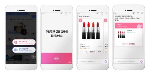 롯데닷컴 '말로 하는 쇼핑' 이용페이지. ⓒ 롯데닷컴