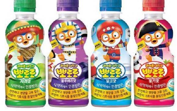 귀여운 내친구 뽀로로 음료수의 모습이에요. ⓒ 팔도