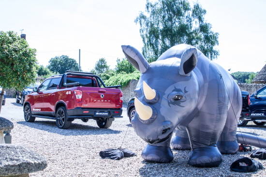 영국 런던 인근 윙크워스에서 열린 렉스턴 스포츠 영국 론칭 행사장의 모습. ⓒ 쌍용자동차