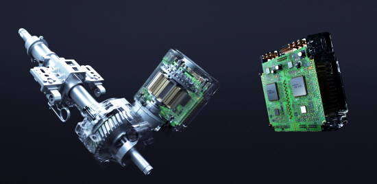 자율주행용 첨단 조향장치의 그래픽 모습. ⓒ 현대모비스