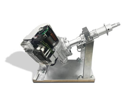 자율주행용 첨단 조향장치의 실물. ⓒ 현대모비스