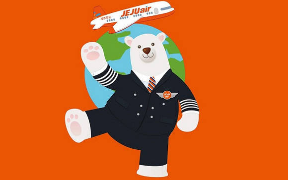 온실가스로 지구가 따뜻해지면서 살 곳을 잃어가고 있는 북극곰을 살리기 위해 제주항공 조종사들이 탄소를 줄이는데 앞장서고 있어요. ⓒ 제주항공