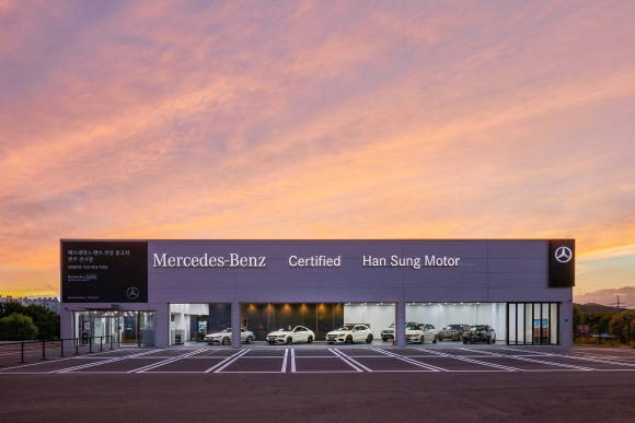 메르세데스-벤츠 원주 인증 중고차 전시장의 모습. ⓒ 메르세데스-벤츠 코리아