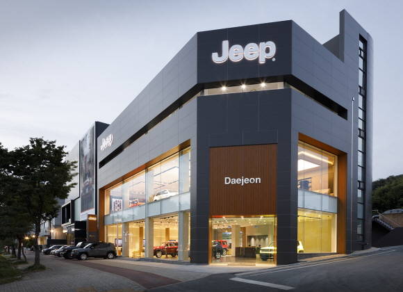 새롭게 오픈하는 대전 지프 전용 전시장의 모습. ⓒ FCA 코리아