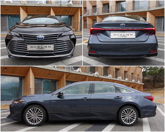 올 뉴 아발론 하이브리드는 차량의 성능을 미적으로 표현한 테크니컬 뷰티라는 디자인 콘셉트를 바탕으로 스포티하면서도 우아한 풀 사이즈 세단의 품격과 성능을 웅변한다. = 노병우 기자