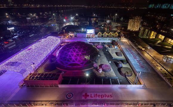 Lifeplus 윈터원더랜드(야경). ⓒ 한화생명