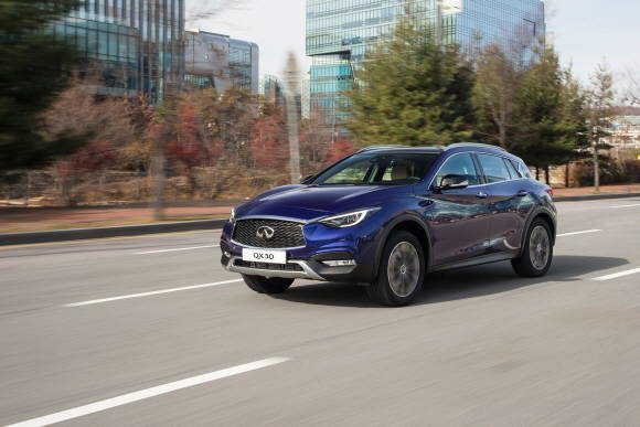 QX30은 2018 부산국제모터쇼 때 인피니티가 선언한 SUV 라인업 확장을 위한 모델 중 하나다. ⓒ 인피니티 코리아