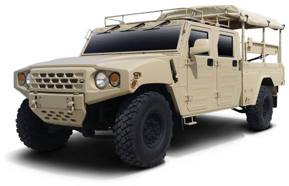 기아차가 글로벌시장을 겨냥한 소형전술차량 기반의 4인승 카고 트럭 콘셉트카. ⓒ 기아자동차