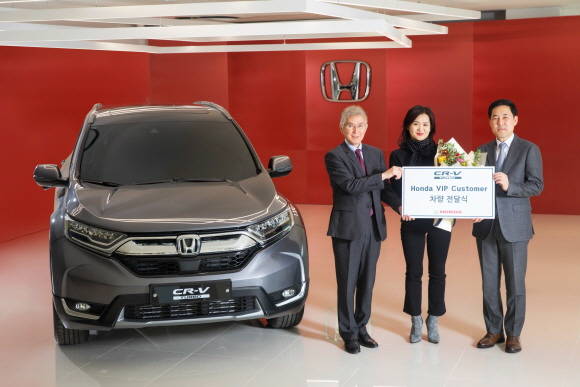2019년형 CR-V 터보 VIP 고객 차량 전달식. ⓒ 혼다코리아