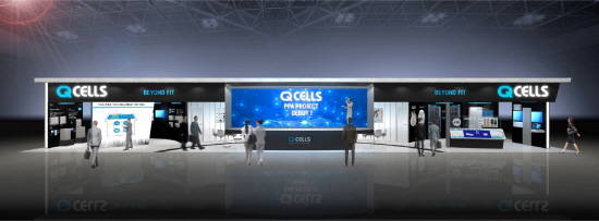 '스마트 그리드 엑스포 2019' 한화큐셀재팬 부스. ⓒ 한화큐셀