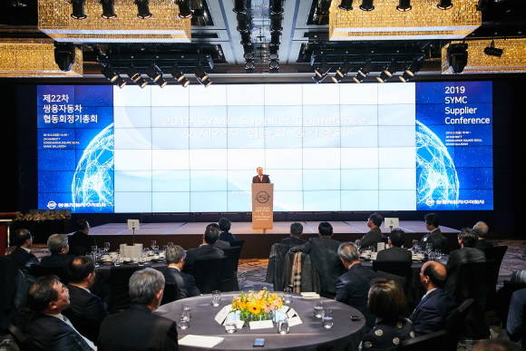 최종식 쌍용차 대표이사가 인사말을 건네고 있다. ⓒ 쌍용자동차