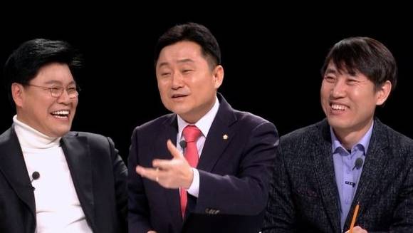 KNN 시사예능토크쇼 '쎈소콘'에 고정출연 중인 장제원 의원, 최인호 의원, 하태경 의원. ⓒ 쎈소콘제작진