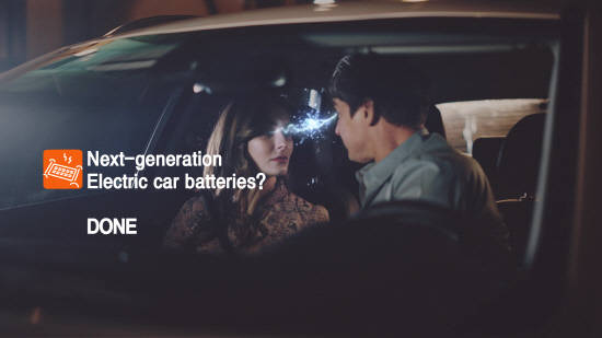 SK이노베이션 기업PR 캠페인 '생각 뒤집기' 영어버전은 게시 2주 만에 1600만 조회수를 돌파하며, 해외 네티즌들의 뜨거운 호응을 얻고 있다. 차세대 전기차 배터리 스틸컷. ⓒ SK이노베이션