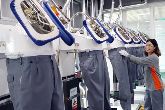 한국동그라미파트너스의 주요 사업 중 하나인 클리닝센터의 모습. ⓒ 한국타이어