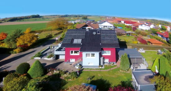 큐피크 듀오가 설치된 독일 주택. ⓒ 한화큐셀