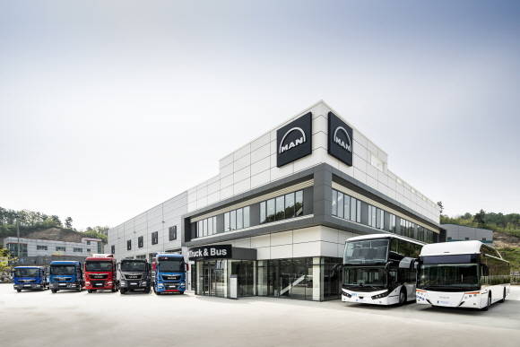 만트럭버스코리아 세종 서비스 센터 전경. ⓒ 만트럭버스코리아