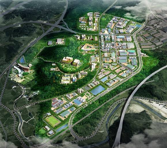 현재 부산 기장군에 조성중인 동남권 방사선 의과학 일반산업단지 조감도. ⓒ 기장군