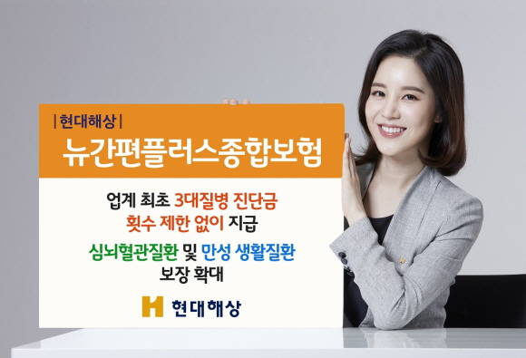 15세부터 90세까지 가입 가능한 '뉴간편플러스종합보험'은 최대 100세까지 보장한다. ⓒ 현대해상