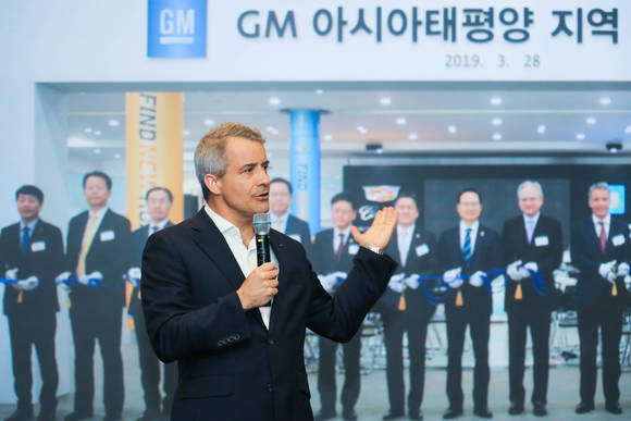 GM 수석 부사장 겸 GM 해외사업부문 사장인 줄리안 블리셋. ⓒ 한국GM