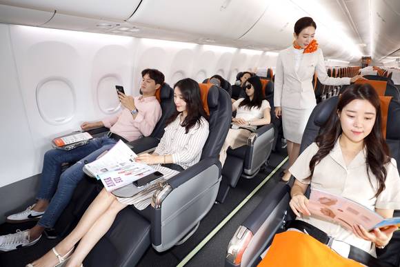 제주항공이 프리미엄 이코노미 서비스 뉴 클래스 운영을 시작했다. ⓒ 제주항공