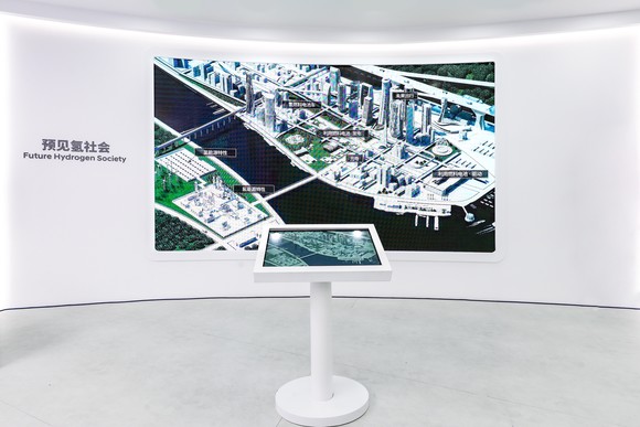 현대차그룹 수소 비전관 'Hyundai Hydrogen World' 내 수소 미래 사회 체험존의 모습. ⓒ 현대자동차그룹