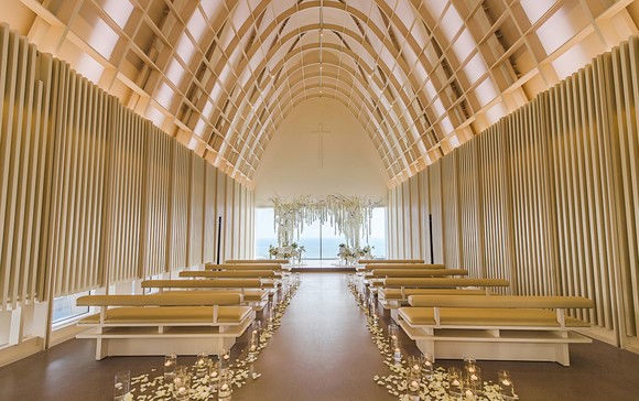 이곳 호텔이 자랑하는 스몰 부티크 웨딩 채플 전경. ⓒ 힐튼 부산