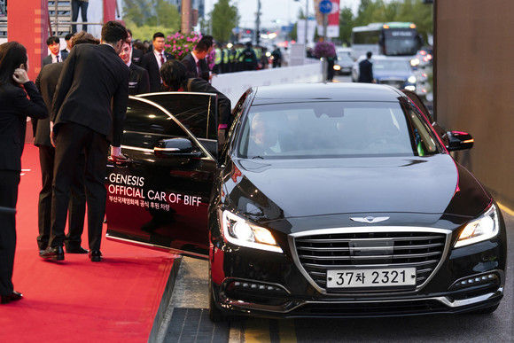 제네시스는 한국 영화 산업 발전에 기여하고자 3년 연속 부산국제영화제를 후원하고 있다. ⓒ 제네시스