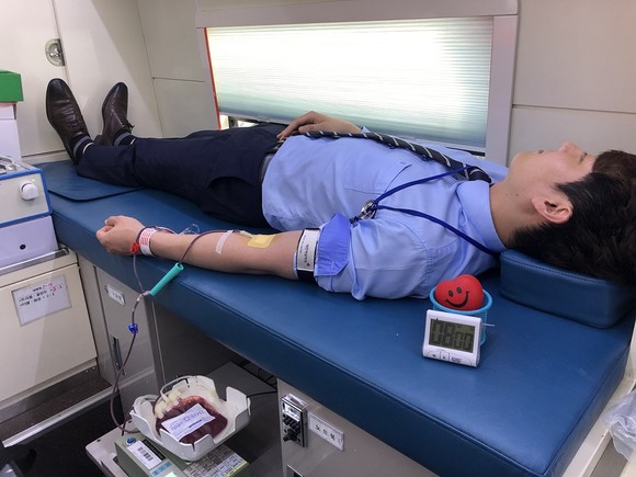 대동병원과 메가마트 동래점은 공동으로 사랑의 헌혈 행사를 진행했다. ⓒ 대동병원