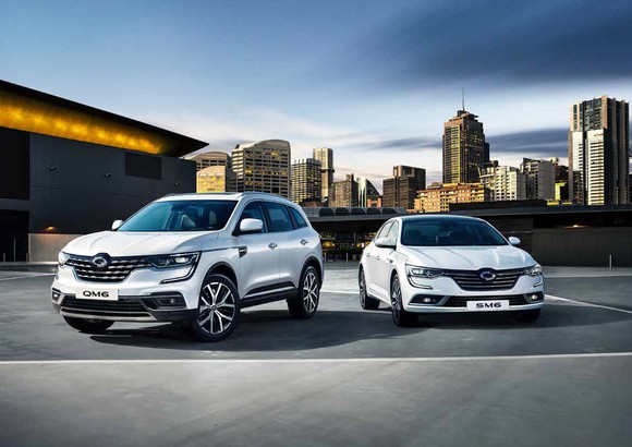 2020년형 SM6, 더 뉴 QM6. ⓒ 르노삼성자동차