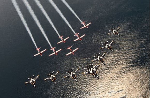 블랙이글 에어쇼 장면. ⓒ 대한민국 공군