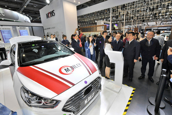 현대모비스가 국제수입박람회에서 로컬 완성차업체들을 대상으로 적극적인 영업활동을 펼치고 있다. ⓒ 현대모비스