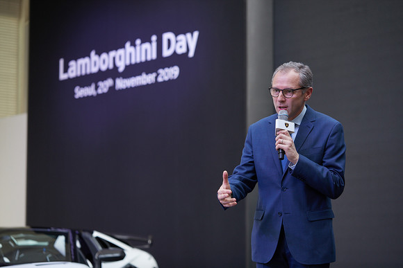 스테파노 도메니칼리 오토모빌리 람보르기니의 회장 겸 CEO. ⓒ 오토모빌리 람보르기니