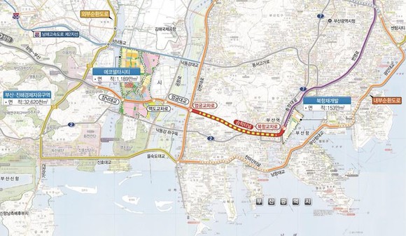 승학터널이 개통되면 부산 원도심과 창원 간 거리가 30분대로 가까워질 전망이다. ⓒ 부산시