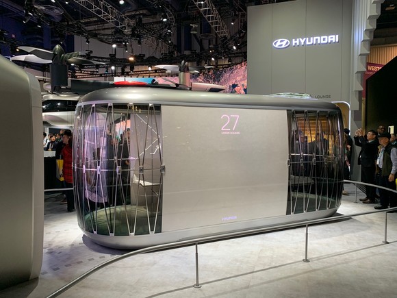현대차가 CES 2020엣 공개한 PBV 콘셉트 S-Link. = 노병우 기자
