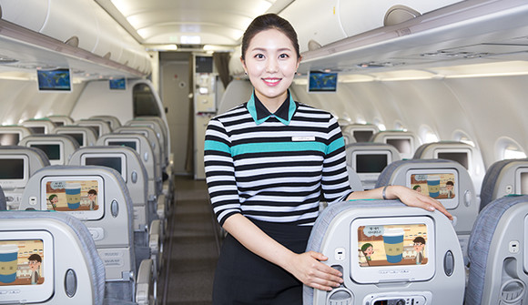 에어서울 기내 VOD 서비스 홍보 사진. ⓒ 에어서울