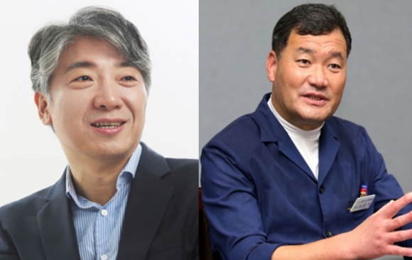 (왼쪽)최택용 더불어민주당 부산 기장군 국회의원 후보와 오규석 부산광역시 기장군수. ⓒ 프라임경제