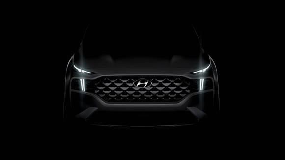 더 뉴 싼타페의 외장 티저 이미지. ⓒ 현대자동차
