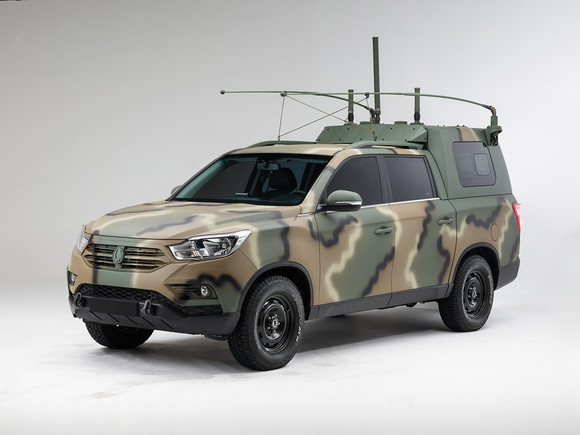 대한민국 국군 지휘차량으로 새롭게 선정된 렉스턴 스포츠. ⓒ 쌍용자동차