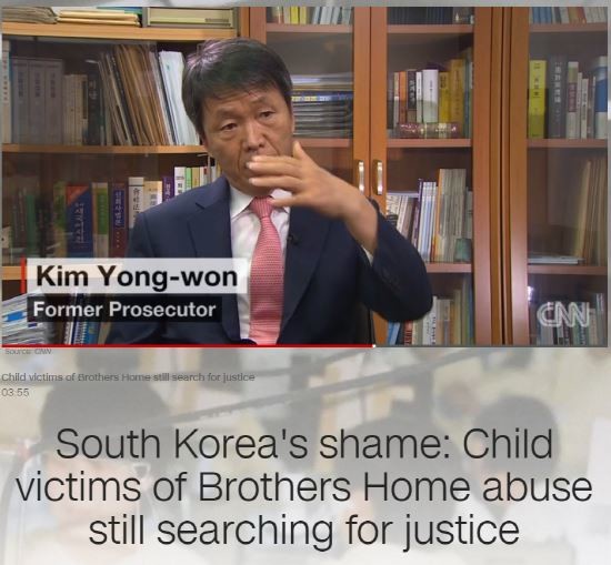 미국 CNN 뉴스방송에 출연해 부산 형제복지원 사건의 참혹했던 실상을 전세계에 알렸다. ⓒ 김용원부산항법률사무소