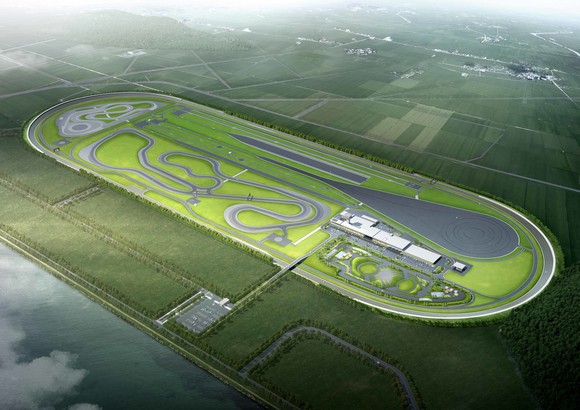 드라이빙 익스피리언스 센터가 건립되는 한국타이어앤테크놀로지 태안 주행시험장 조감도. ⓒ 현대자동차그룹