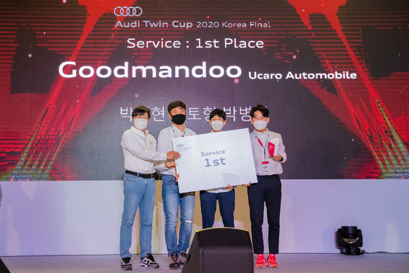 아우디 공식딜러 유카로오토모빌이 고객서비스 및 정비 기술경진대회 '아우디 트윈컵2020' 한국결선에서 1위를 차지했다. ⓒ 프라임경제