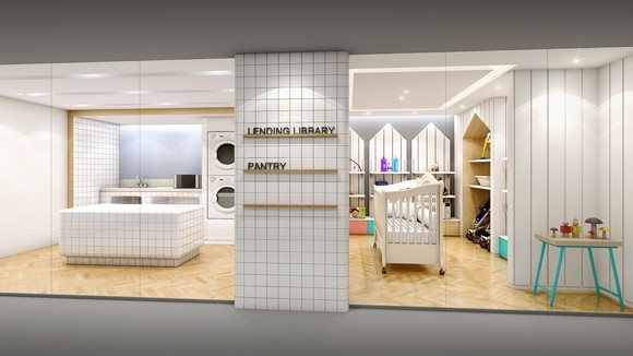 그랜드조선부산이 자랑하는 렌딩 라이브러리 전경. ⓒ 신세계조선호텔