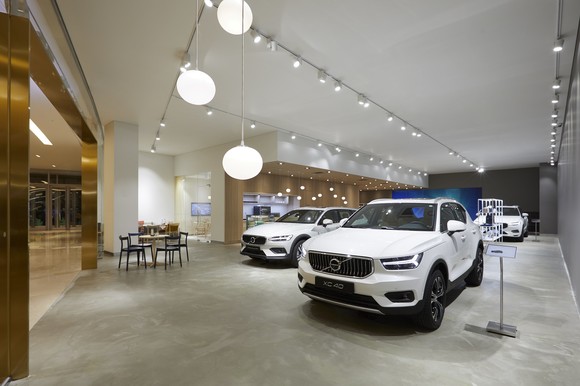 볼보 하남 전시장 내부 모습. ⓒ 볼보자동차코리아