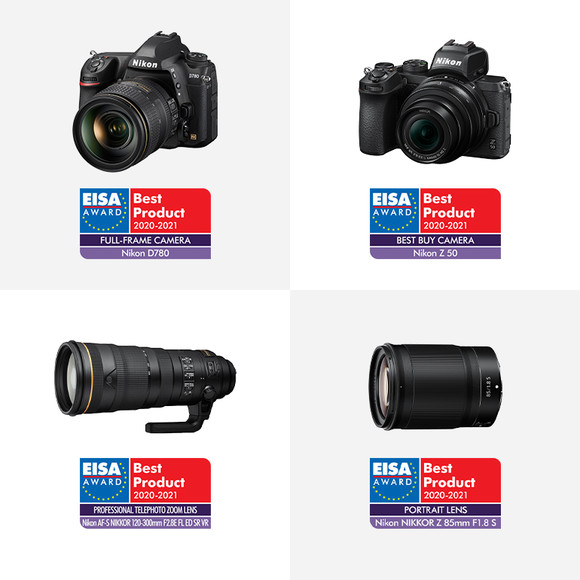 EISA 어워드 2020-2021에서 수상한 니콘 제품 이미지. ⓒ 니콘이미징코리아