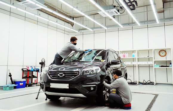 한국동그라미파트너스가 8월 오픈한 동그라미 세차장. ⓒ 한국타이어