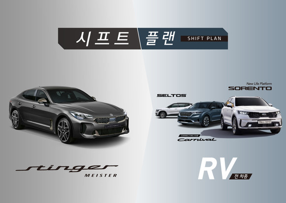기아차가 스팅어 마이스터 출시를 기념해 새로운 구매 프로그램인 시프트 플랜을 출시했다. ⓒ 기아자동차