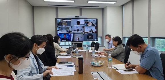 기후센터 회원국 실무단 회의에서 권원태 APCC 원장 개회사 모습. ⓒ APEC기후센터