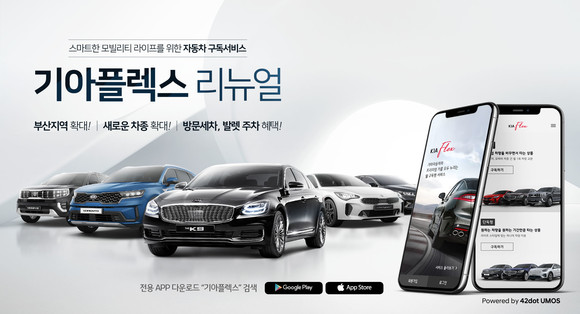 구독형 차량 이용 서비스 기아플렉스. ⓒ 기아자동차