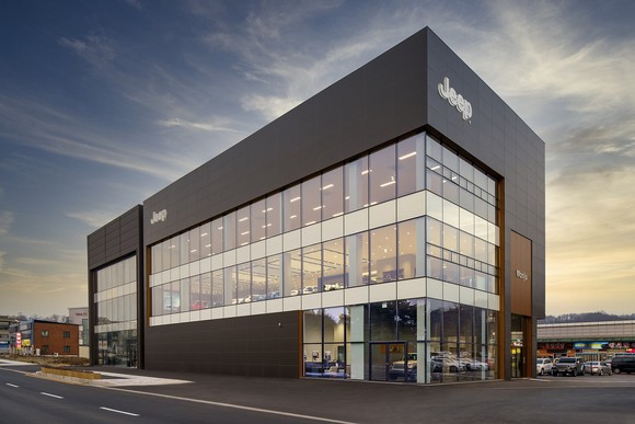 원주에 위치한 지프 전용 전시장 및 서비스센터. ⓒ FCA 코리아